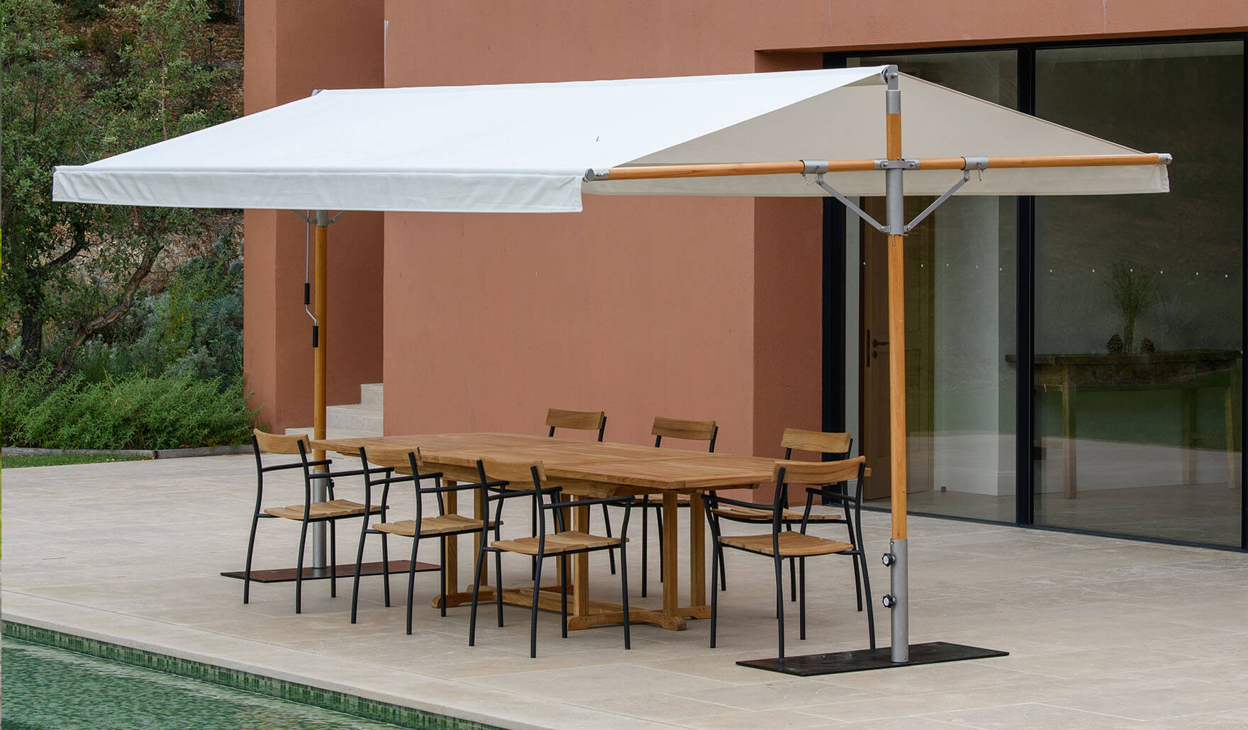 Tectona Parasol D port Parasol Rectangulaire Que Choisir