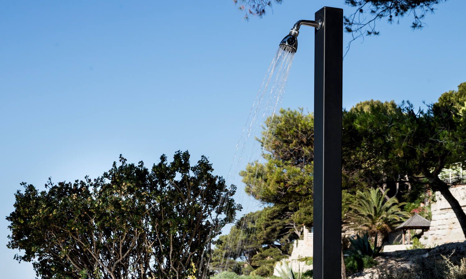 Douche de jardin en aluminium Quartz Douche solaire Tectona